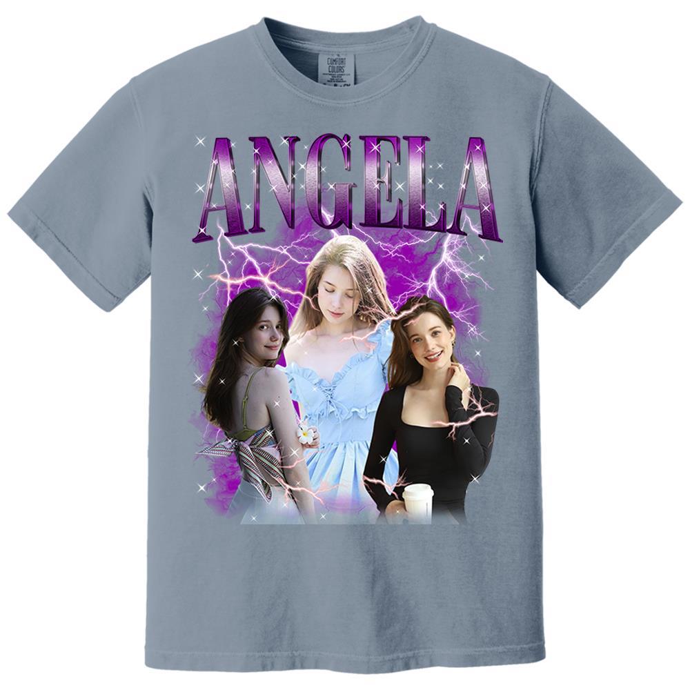 Custom Bootleg Rap Tee Shirt for Boyfriend Girlfriend Custom Face Tshirt Vintage Graphic Shirt Nh00