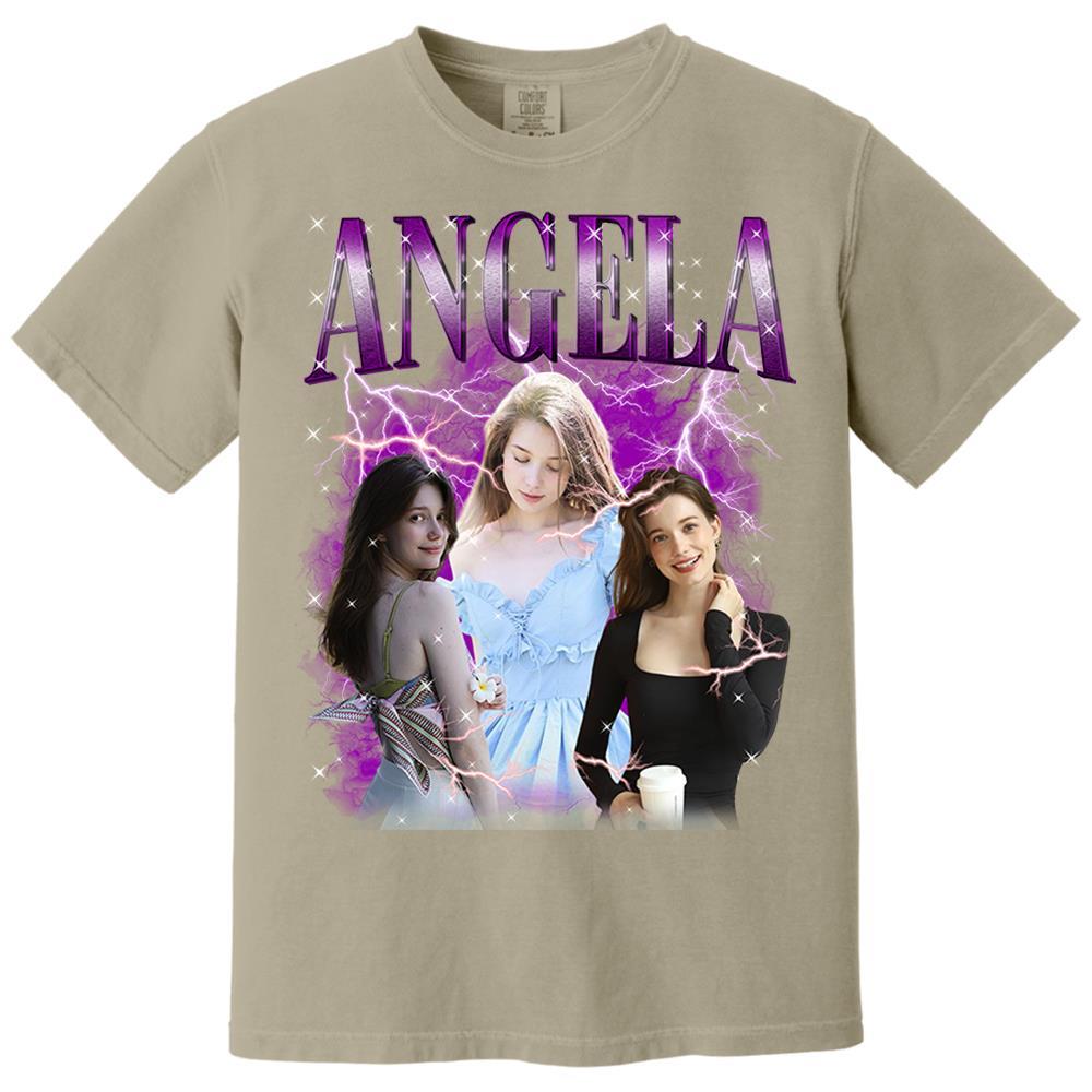 Custom Bootleg Rap Tee Shirt for Boyfriend Girlfriend Custom Face Tshirt Vintage Graphic Shirt Nh00