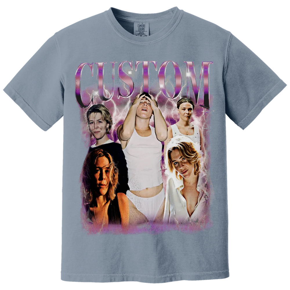 Custom Girlfriend Face Bootleg Shirt, Boyfriend Vintage 90's T Shirt, Bachelorette Surprise, Personalized Birthday Bootleg Gift, Group Shirt