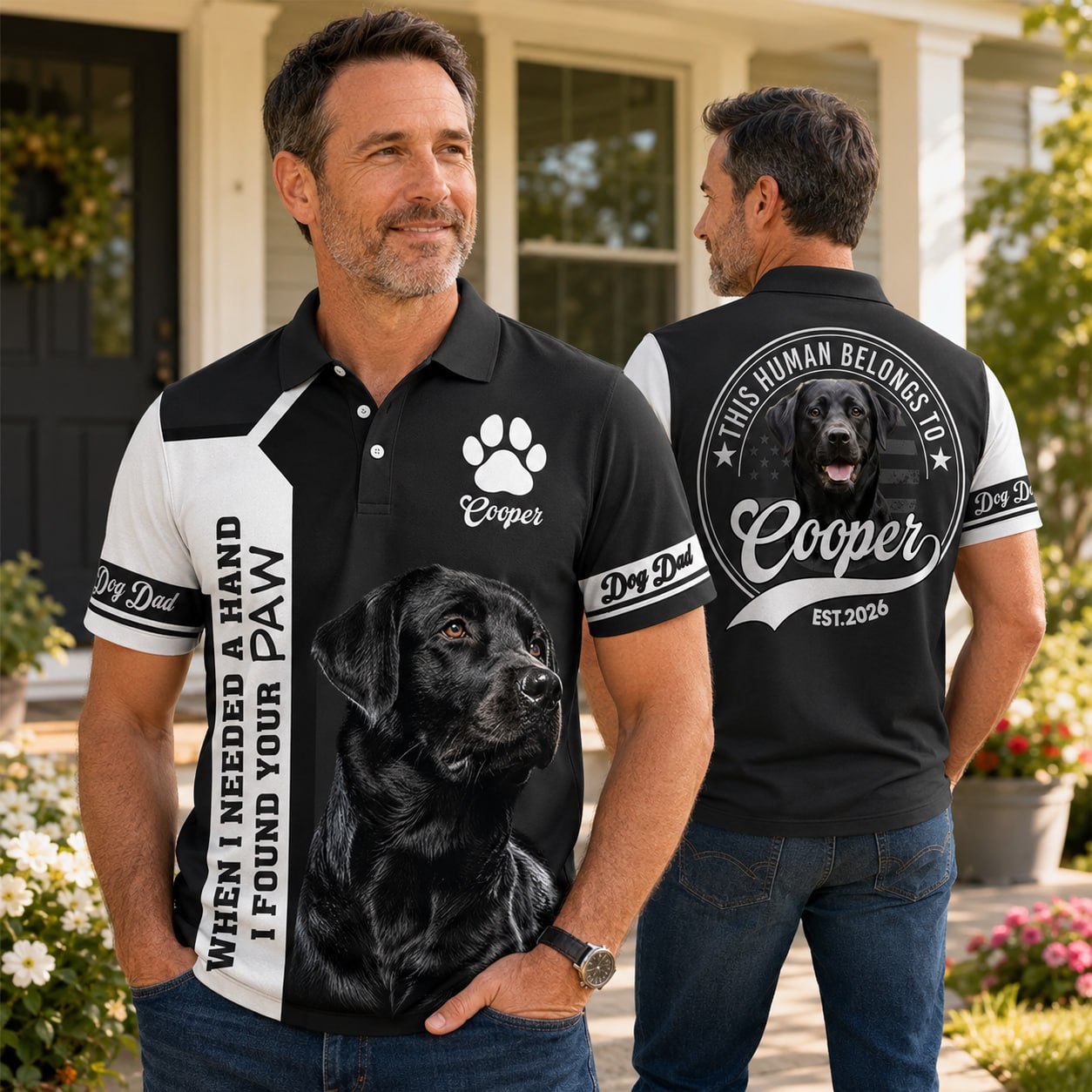 Personalized When I Needed A Hand I Found A Paw Shirt, Custom Photo Dog Shirt, Gift For Dog Lover T1807