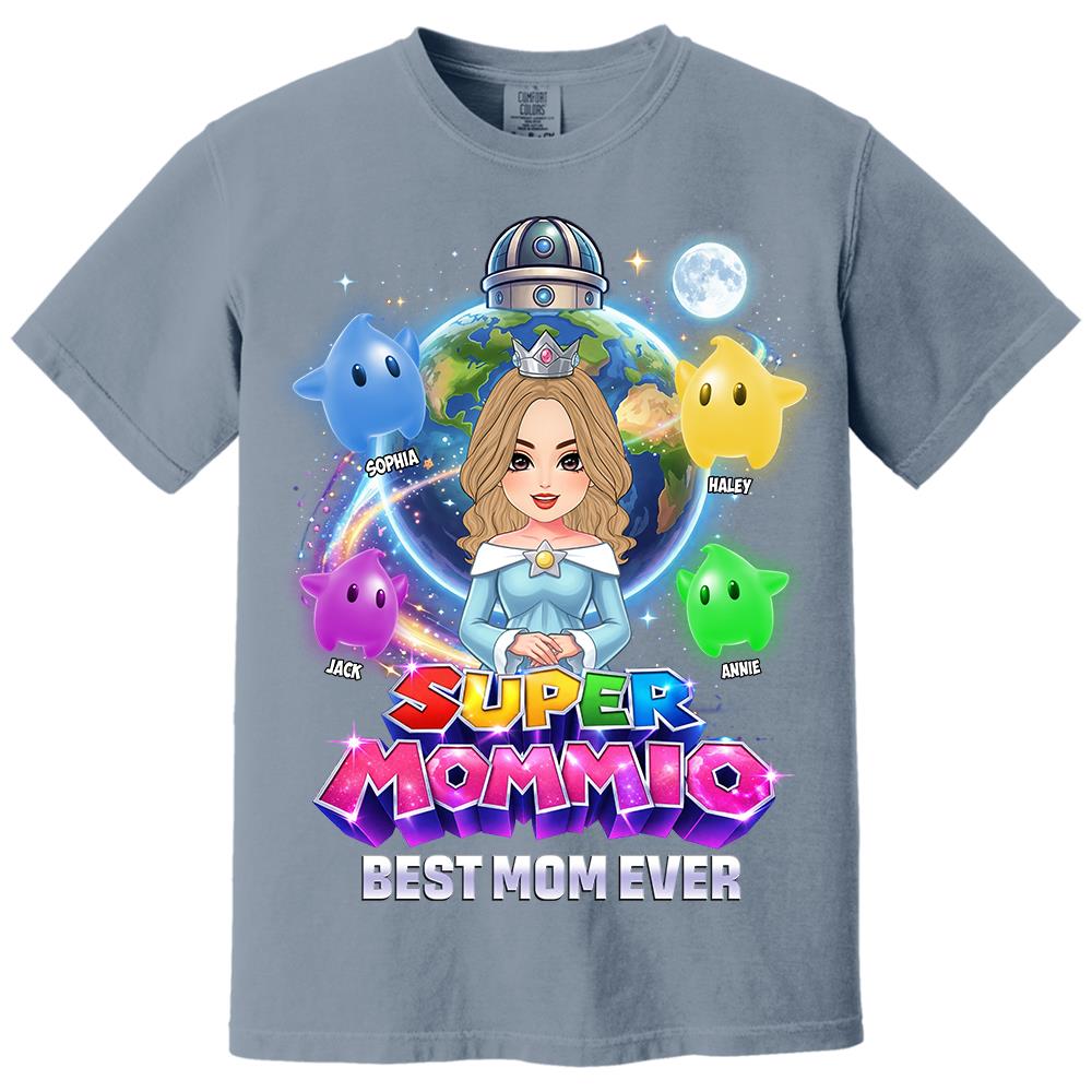 Super Mommio Custom Shirt, Gift For Mom, Mother's Day L0411 Hv01