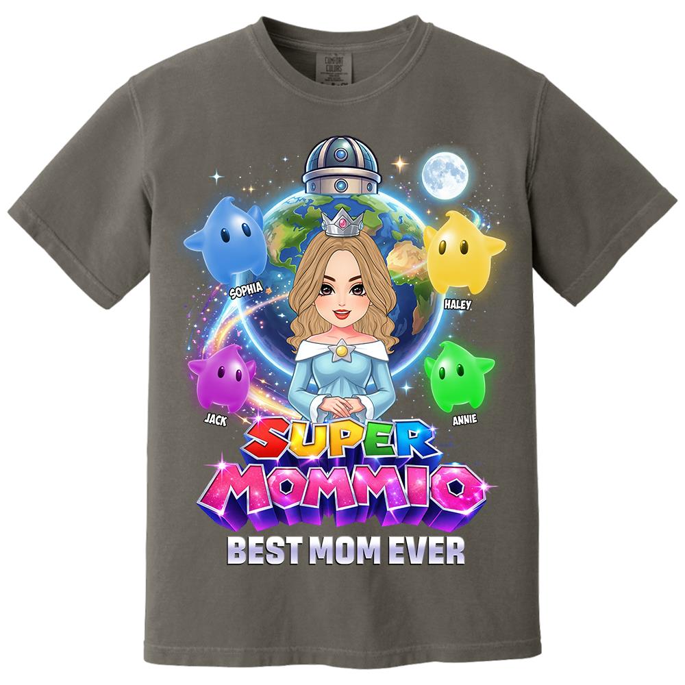 Super Mommio Custom Shirt, Gift For Mom, Mother's Day L0411 Hv01