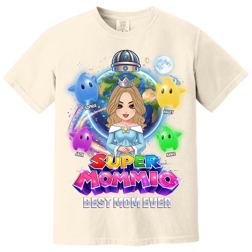 Super Mommio Custom Shirt, Gift For Mom, Mother's Day L0411 Hv01