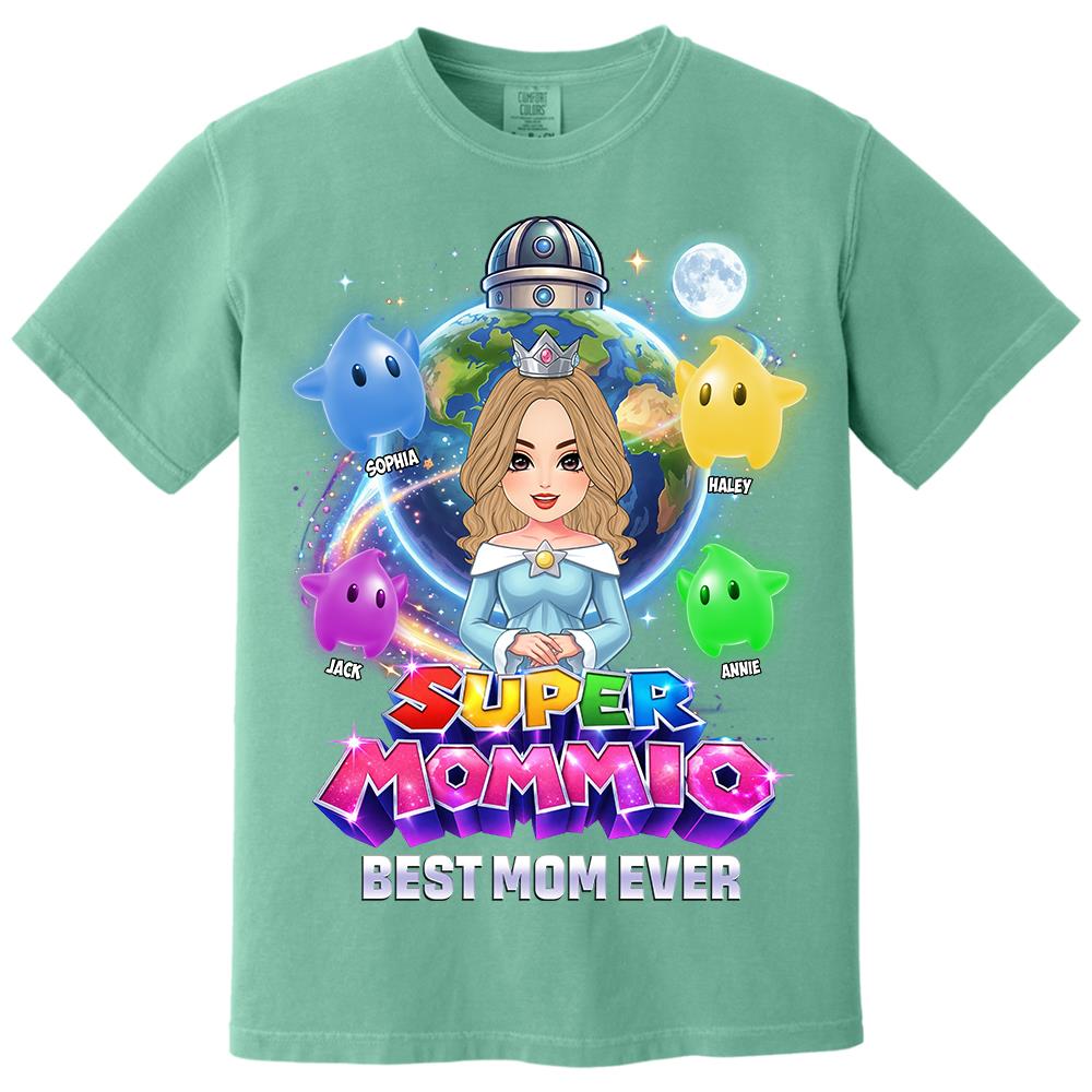 Super Mommio Custom Shirt, Gift For Mom, Mother's Day L0411 Hv01