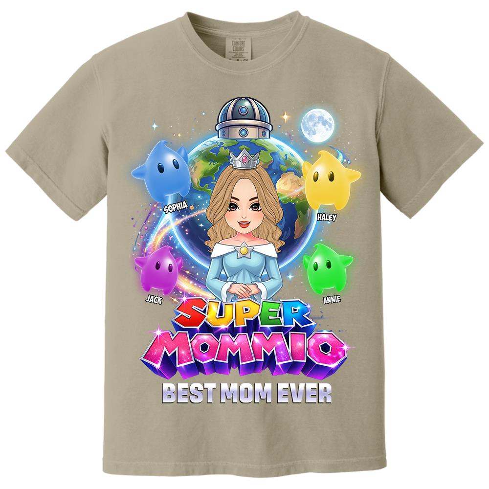 Super Mommio Custom Shirt, Gift For Mom, Mother's Day L0411 Hv01