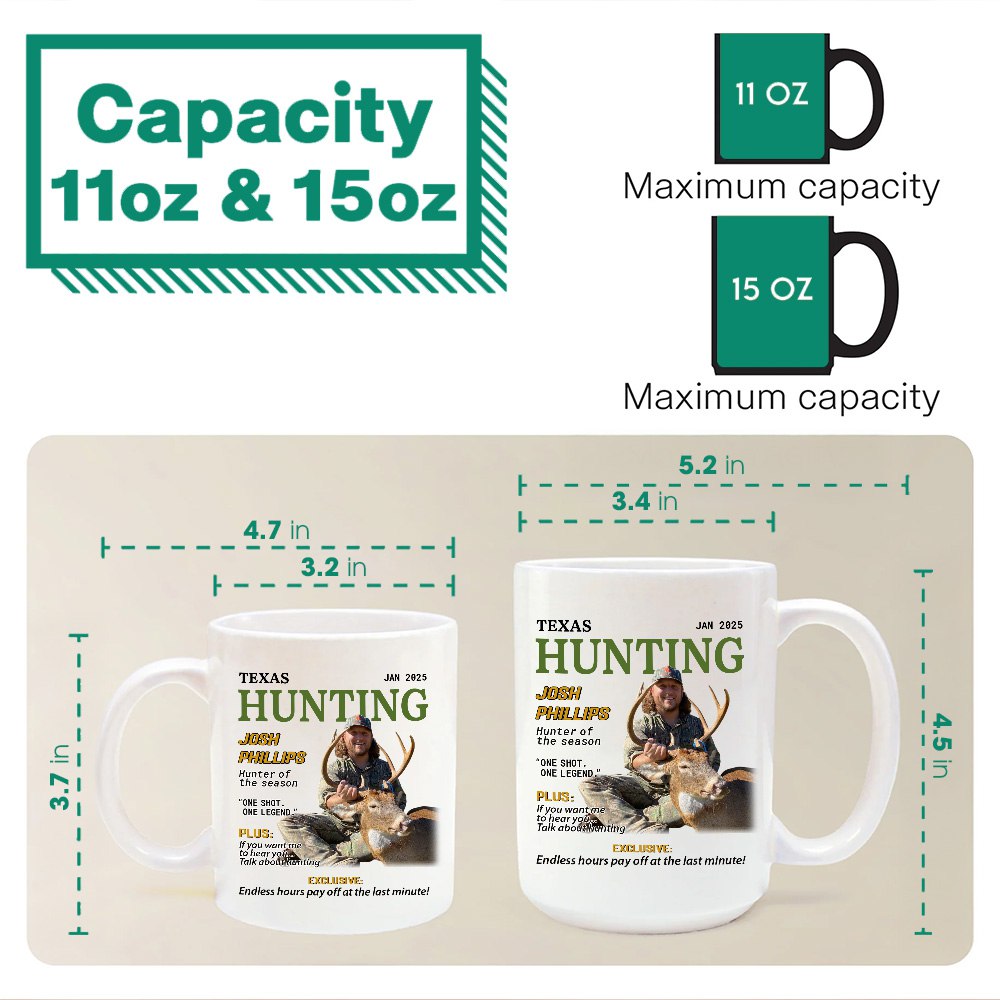 Custom Photo Hunting Mug - Personalized Gifts For Hunters A2110