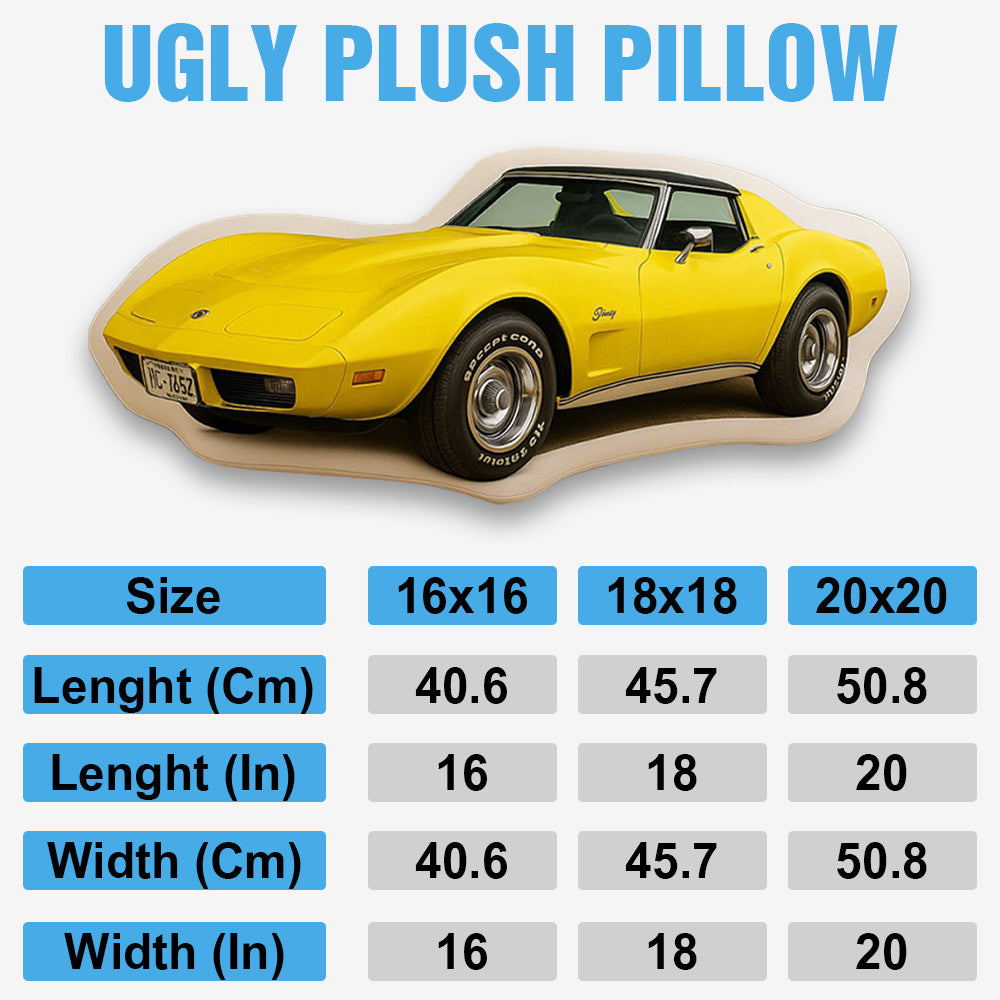 Custom Car Photo Pillow, Gift for Car Lovers A2110 Pt99