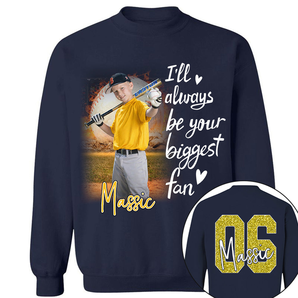 I'll Be Your Biggest Fan Personalize Baseball Shirt For Baseball Mom Grandma Sport Family T1807 Li29