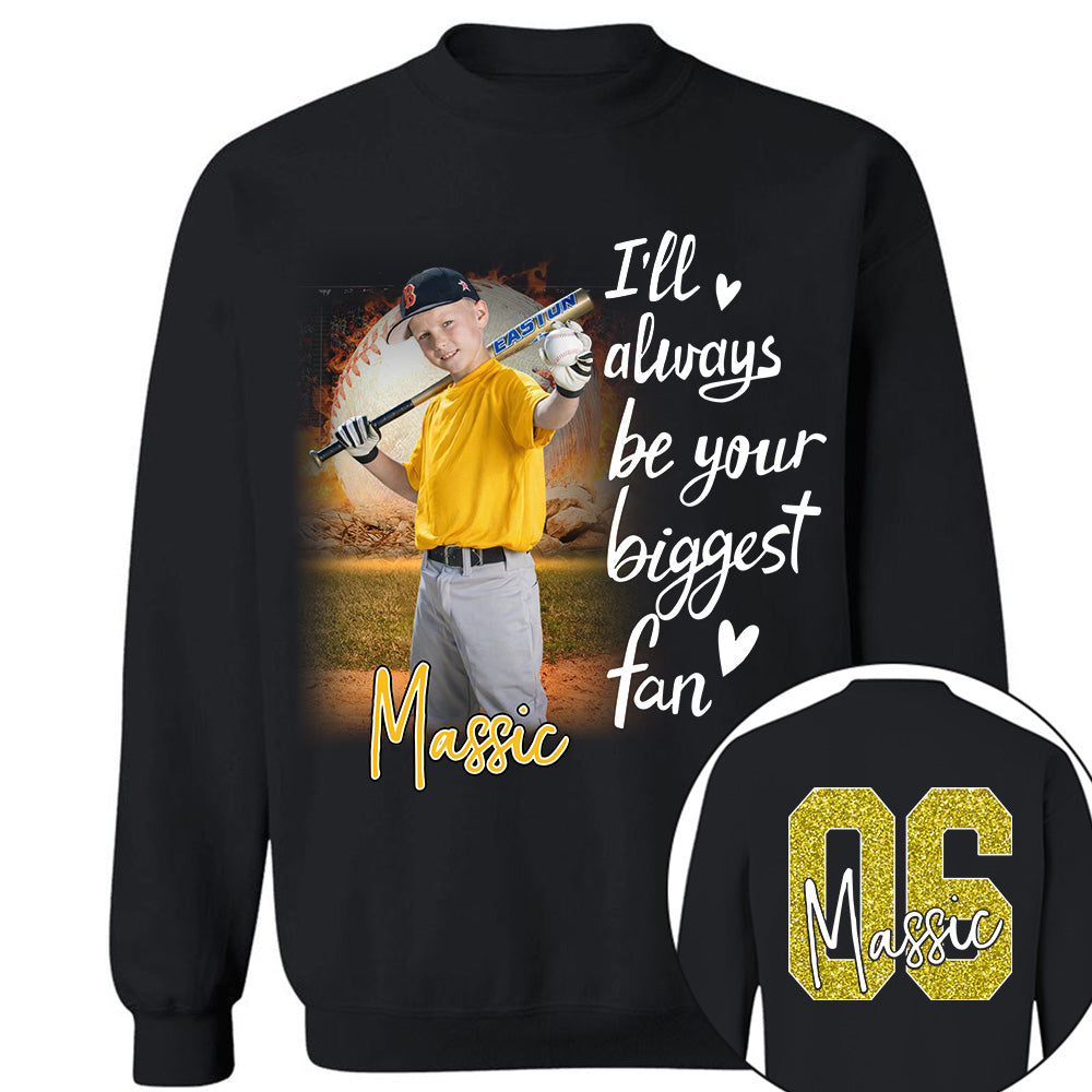 I'll Be Your Biggest Fan Personalize Baseball Shirt For Baseball Mom Grandma Sport Family T1807 Li29