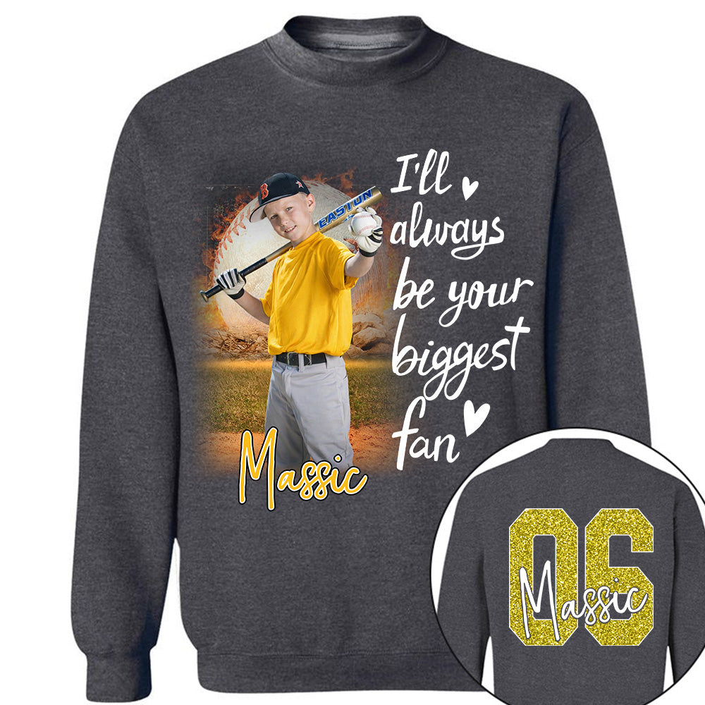 I'll Be Your Biggest Fan Personalize Baseball Shirt For Baseball Mom Grandma Sport Family T1807 Li29