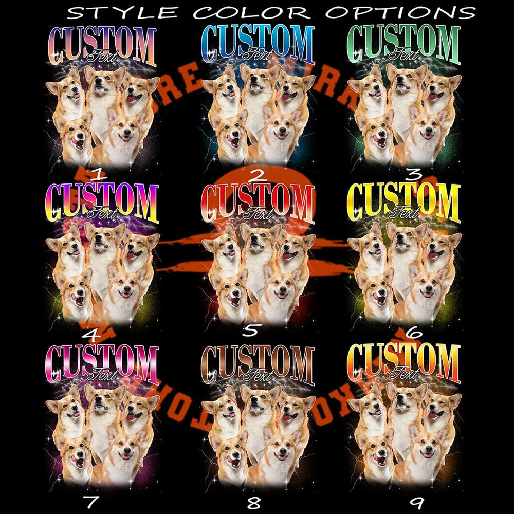 Comfort Colors Custom Bootleg Rap PET Shirt, Custom Pet, Personalized Pet Tee, Dog Bootleg Shirt, Your Own Bootleg Your Design Custom Design