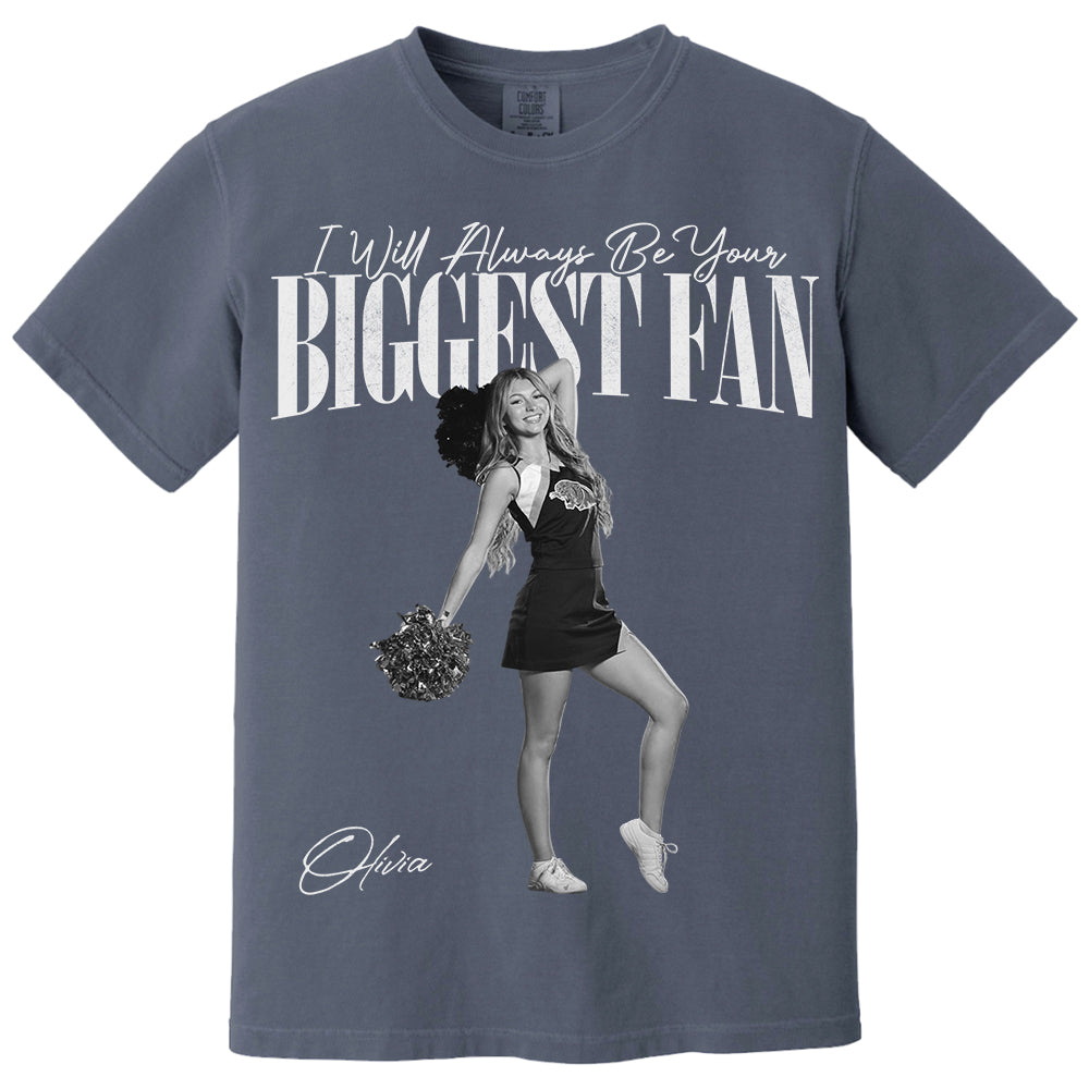 I'll Always Be Your Biggest Fan - Washed Tee Retro Bootleg Shirt For Cheerleading Na02 Li29