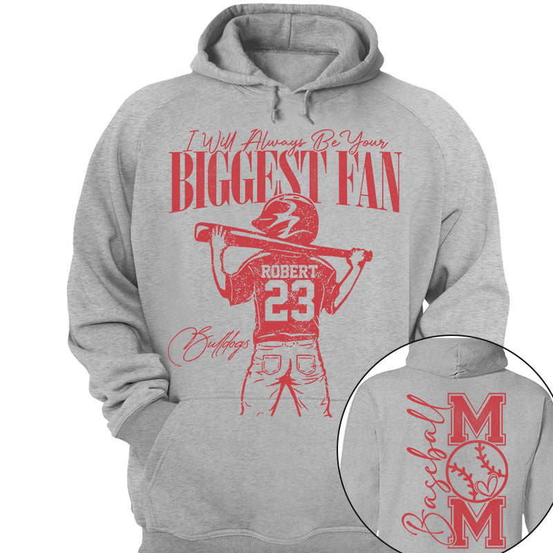 Personalized Baseball Mom Game Day Shirt - Personalized Mascot, Name & Number Baseball Player A2110