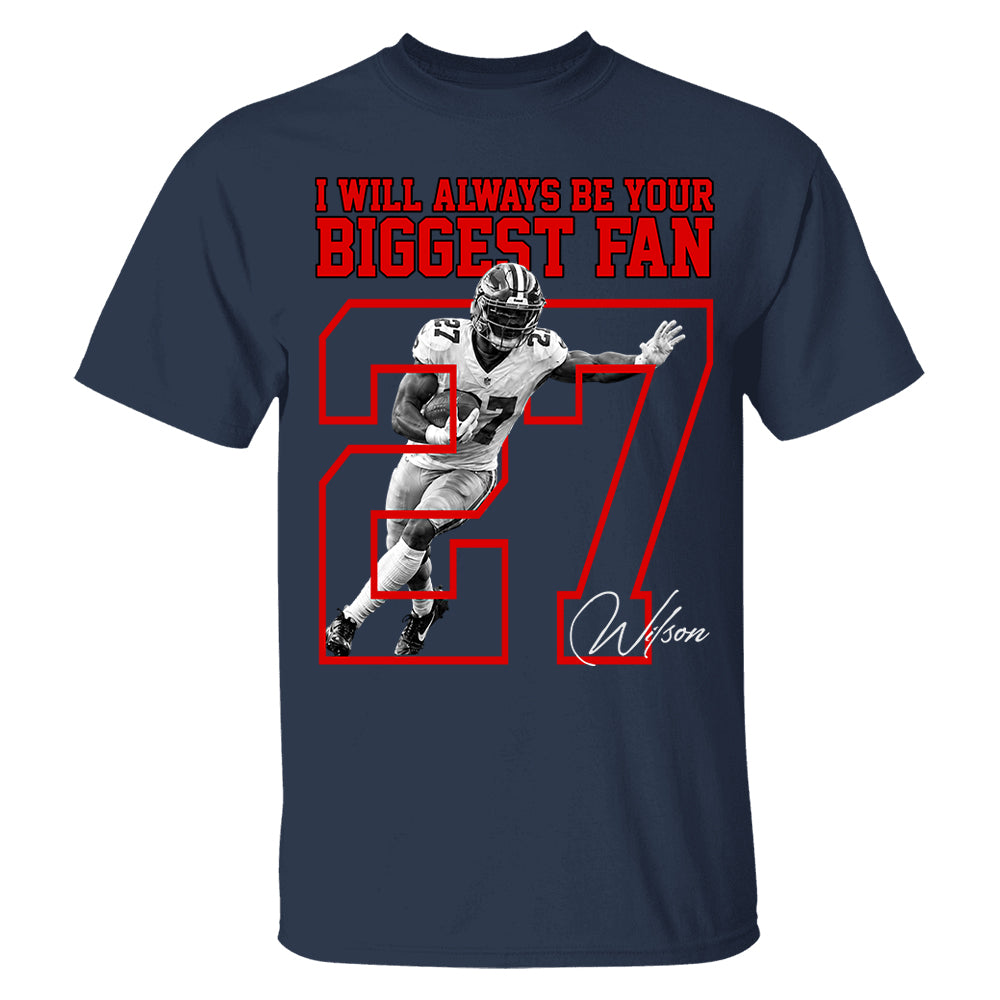 Personalized Washed Tee Custom American Football Players Sport Family NA04 T24