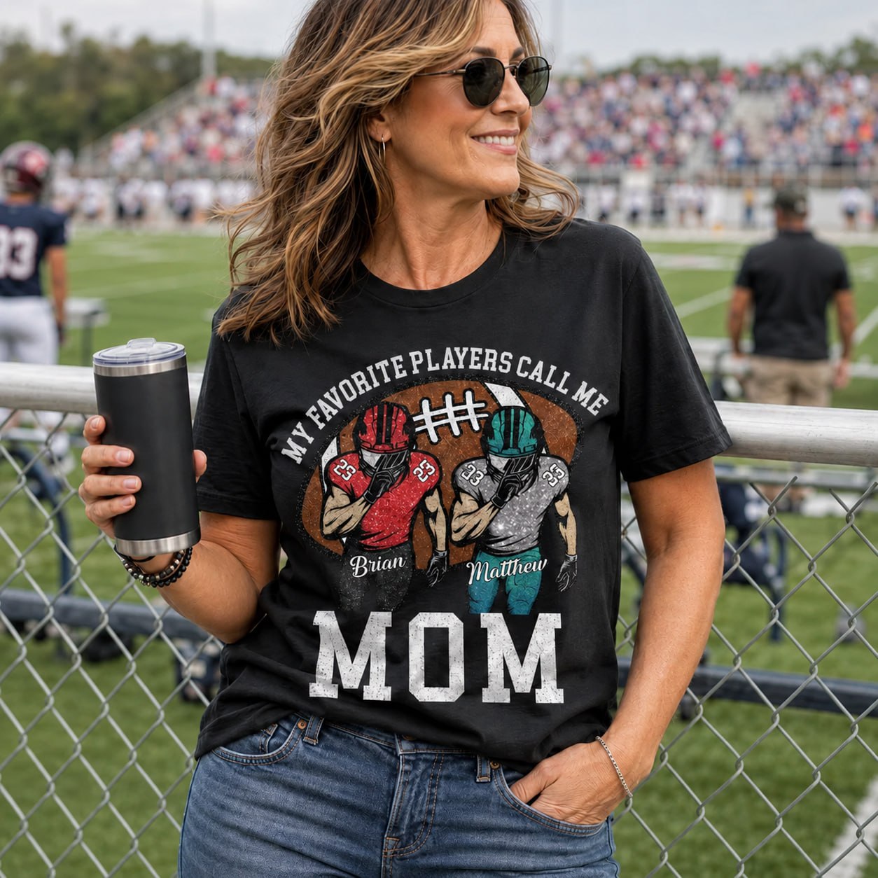 My Favorite Player Call Me Mom Grandma Personalized Football Mom Grandma Shirt Gift For Sport Family T1807
