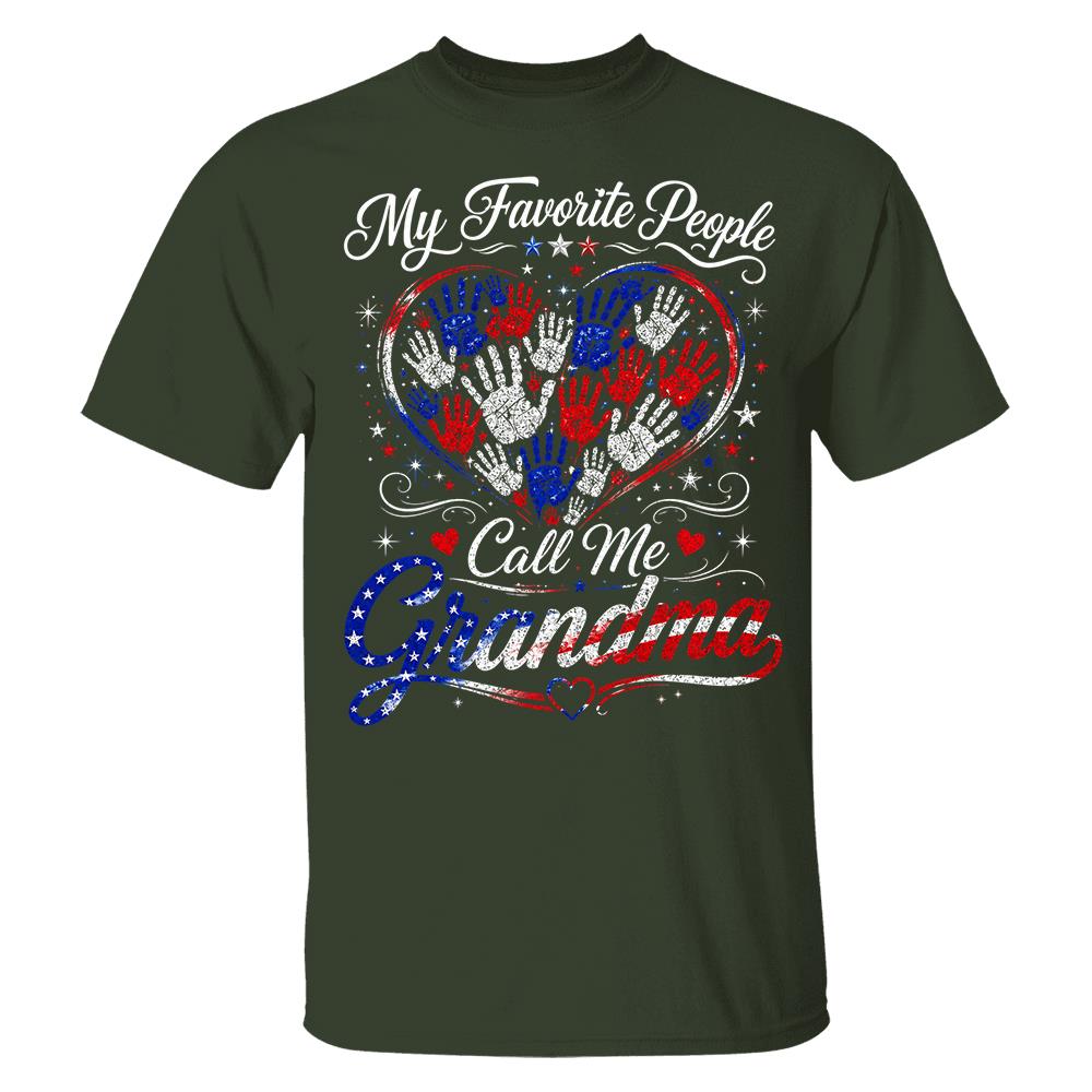 Personalized My Favorite People Call Me Grandma 250 Years American Shirt Hv01