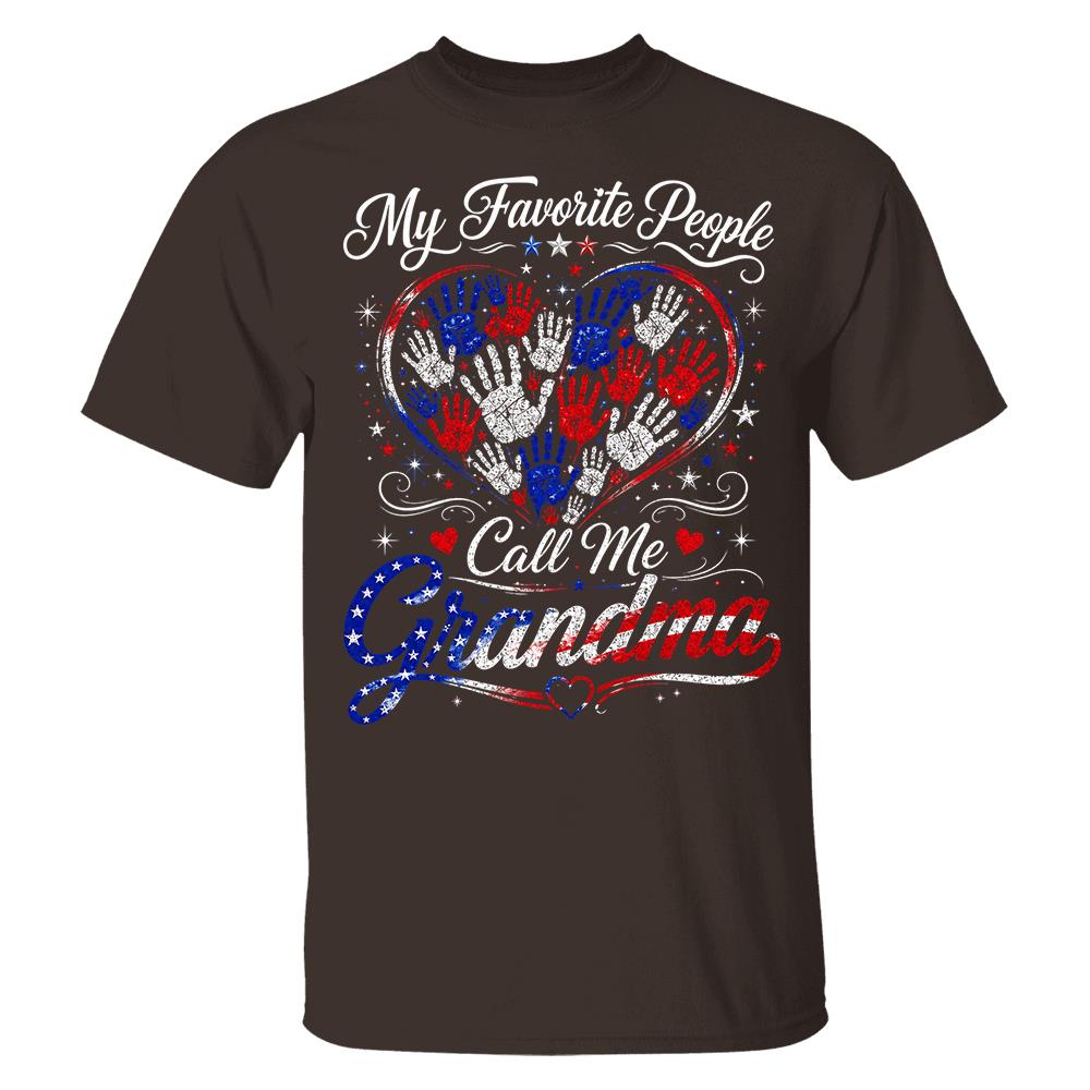 Personalized My Favorite People Call Me Grandma 250 Years American Shirt Hv01