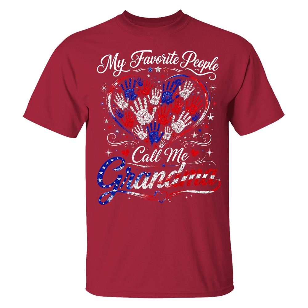 Personalized My Favorite People Call Me Grandma 250 Years American Shirt Hv01