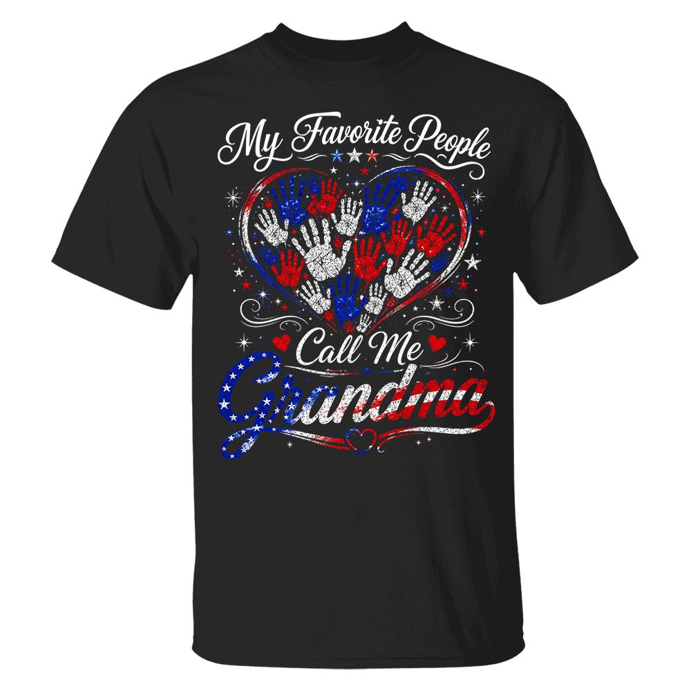 Personalized My Favorite People Call Me Grandma 250 Years American Shirt Hv01