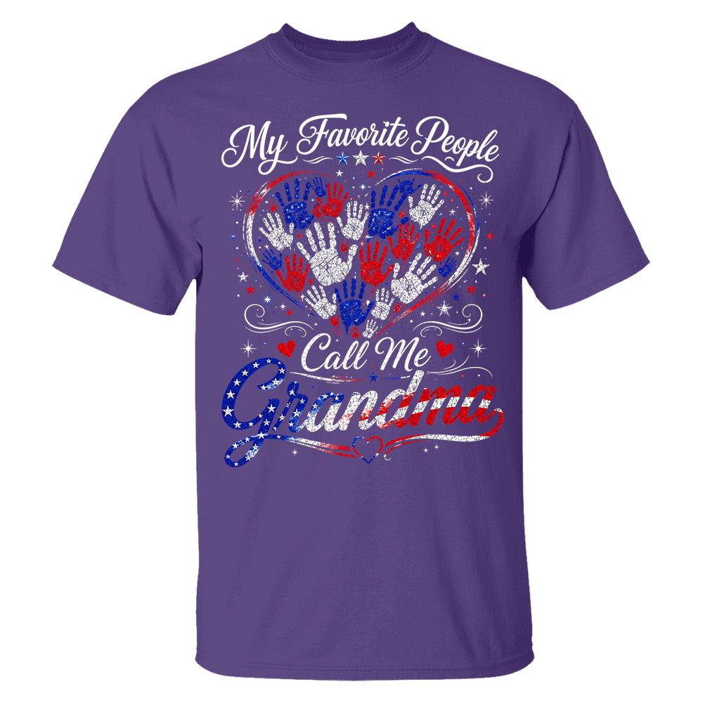 Personalized My Favorite People Call Me Grandma 250 Years American Shirt Hv01