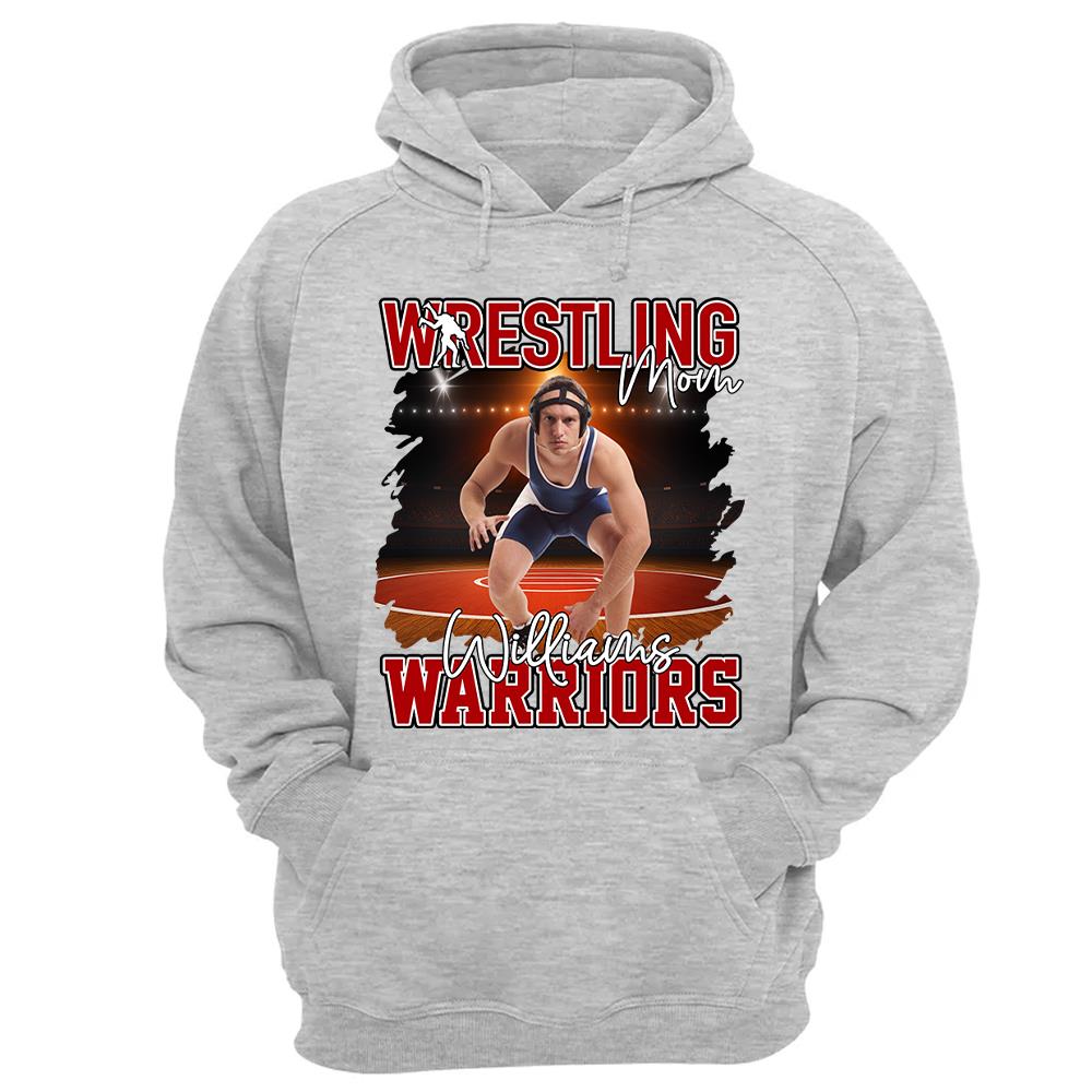 Custom Photo Wrestling Shirt For Wrestling Family Nh00