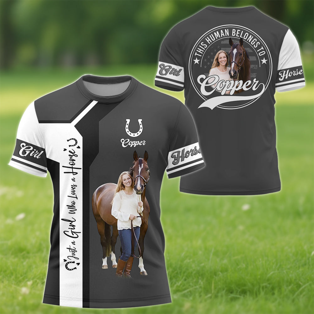 Just A Girl Who Loves Horses Personalized All Over Prints Shirt Gift For Horse Lovers Tu24 Hv01