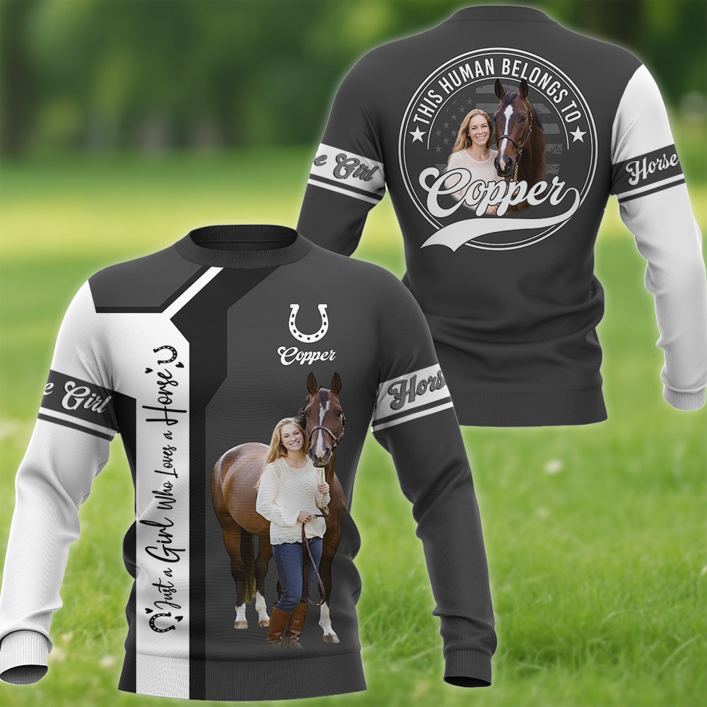 Just A Girl Who Loves Horses Personalized All Over Prints Shirt Gift For Horse Lovers Tu24 Hv01