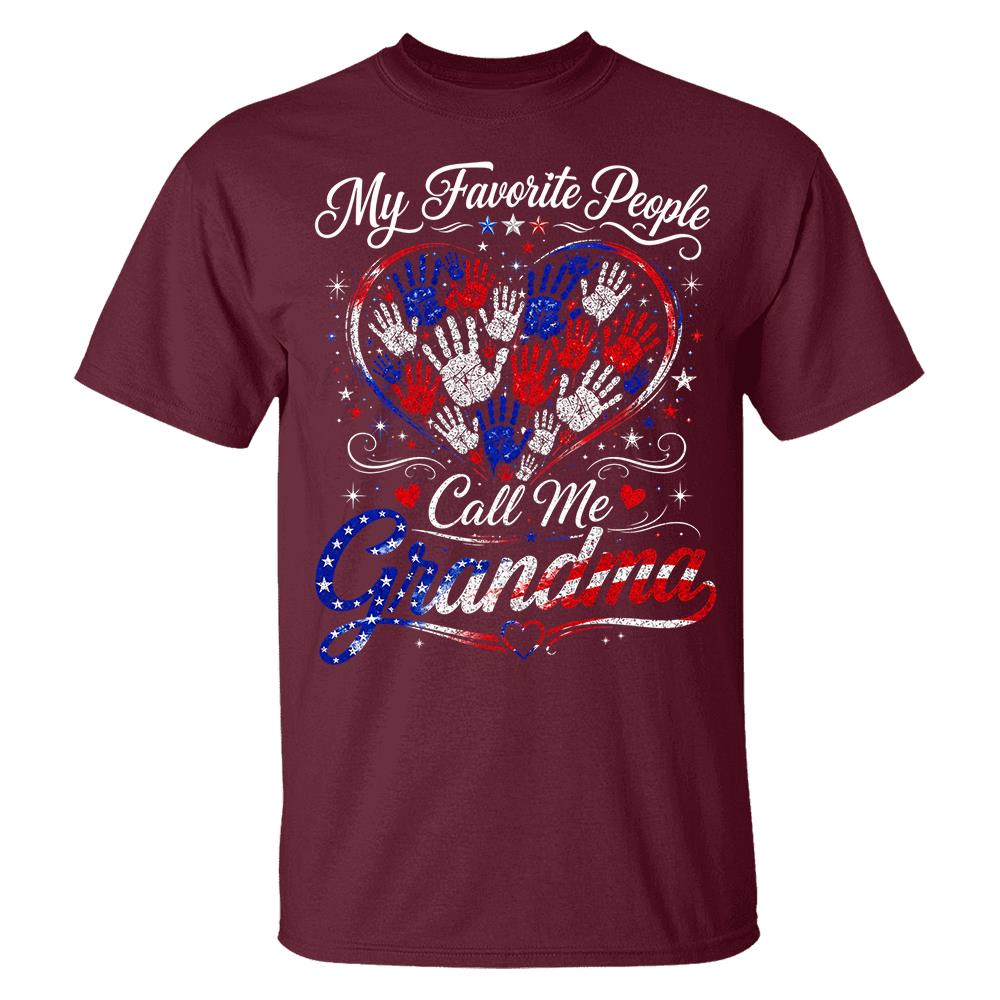Personalized My Favorite People Call Me Grandma 250 Years American Shirt Hv01