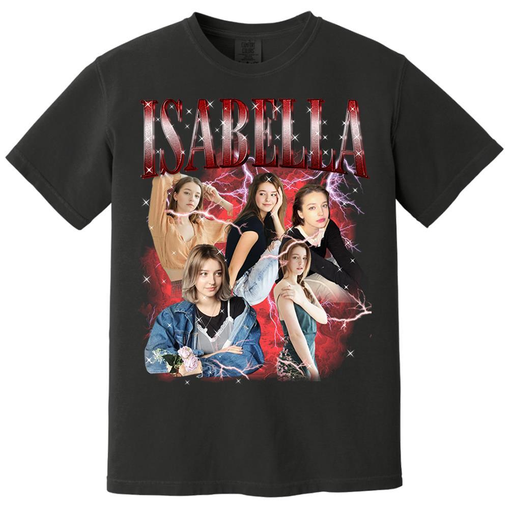 Custom Bootleg Rap Tee Shirt for Boyfriend Girlfriend Custom Face Tshirt Vintage Graphic Shirt Nh00