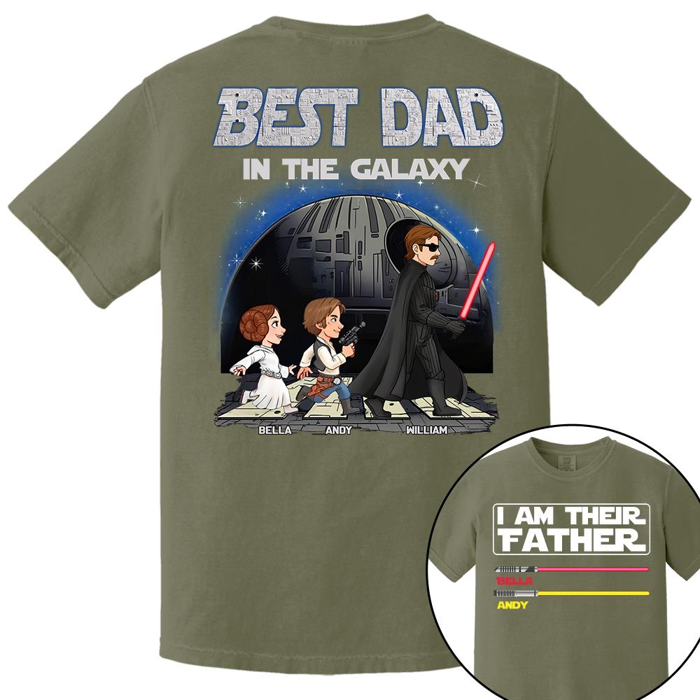 Best Dad In The Galaxy - I'm Their Father Personalized Shirt Gift for Dad Nh00