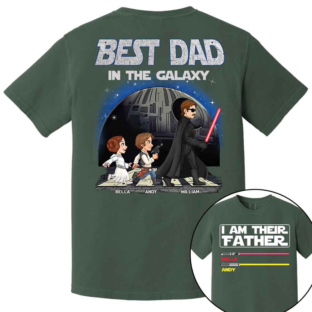 Best Dad In The Galaxy - I'm Their Father Personalized Shirt Gift for Dad Nh00