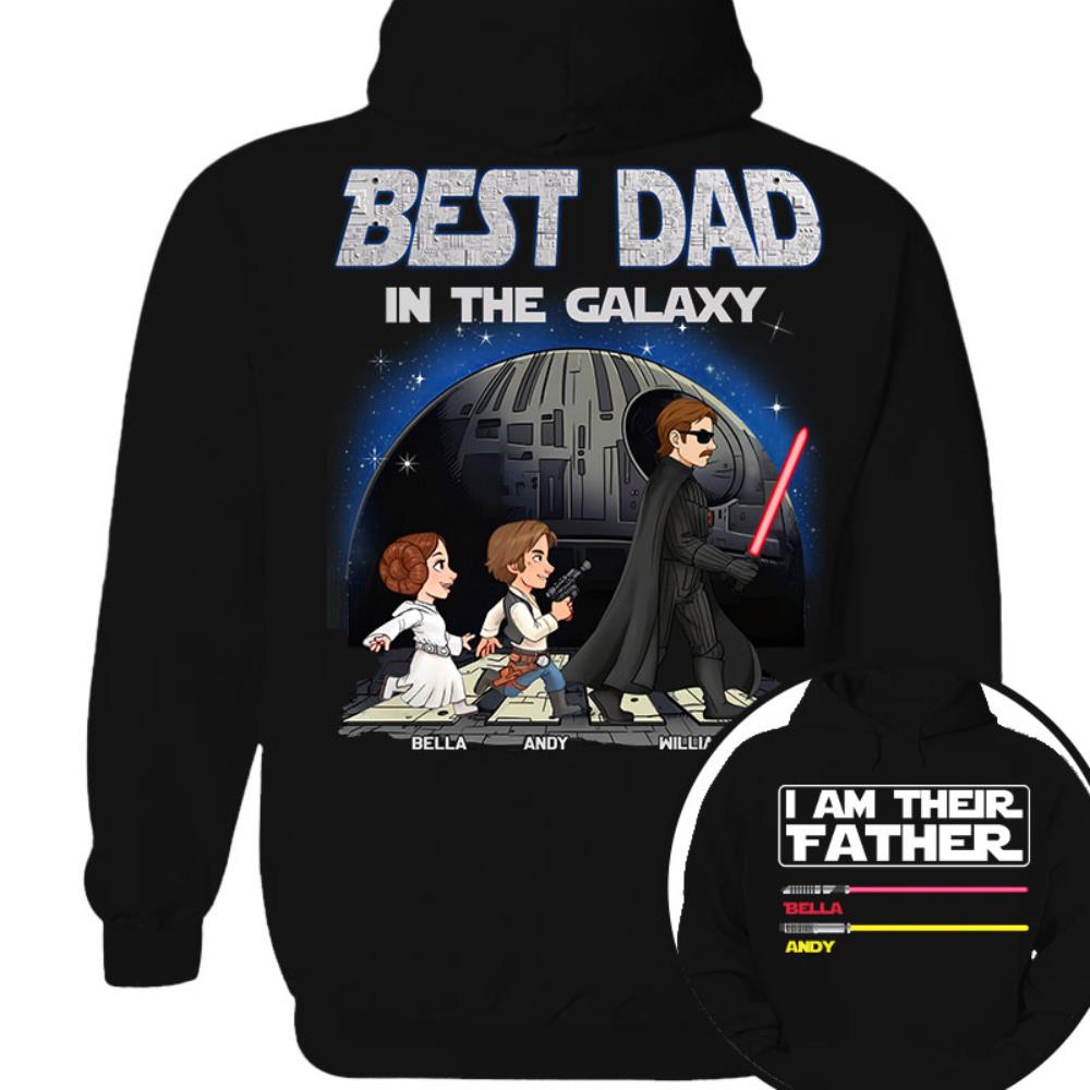 Best Dad In The Galaxy - I'm Their Father Personalized Shirt Gift for Dad Nh00