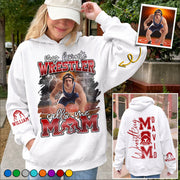 My Favorite Wrestler Calls Me Mom - Personalized All Over Print Shirt For Wrestling Mom Wrestling Family T1807