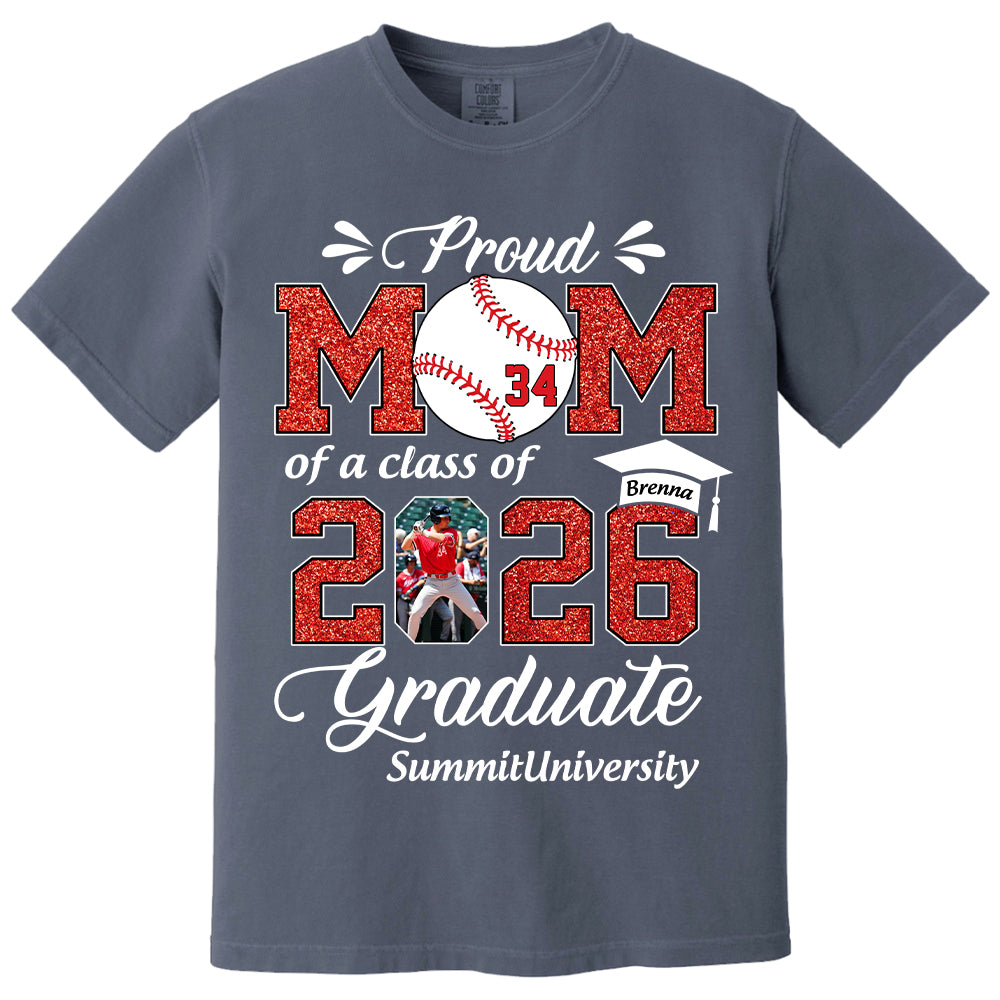 Personalized Baseball Graduation Shirt Class of 2026 Custom Senior Shirt Family Graduation Gift Baseball Senior 2026 Shirt Na02 T24