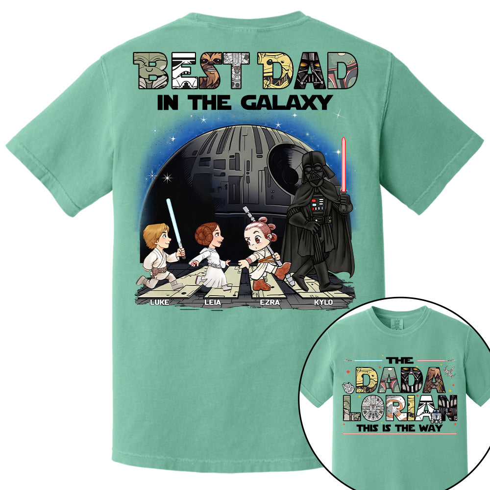 The Dadalorian -Best Dad In The Galaxy - Personalized Shirt Gift For Dad Na04 T24