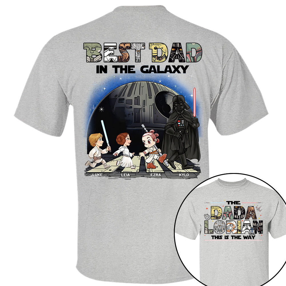 The Dadalorian -Best Dad In The Galaxy - Personalized Shirt Gift For Dad Na04 T24