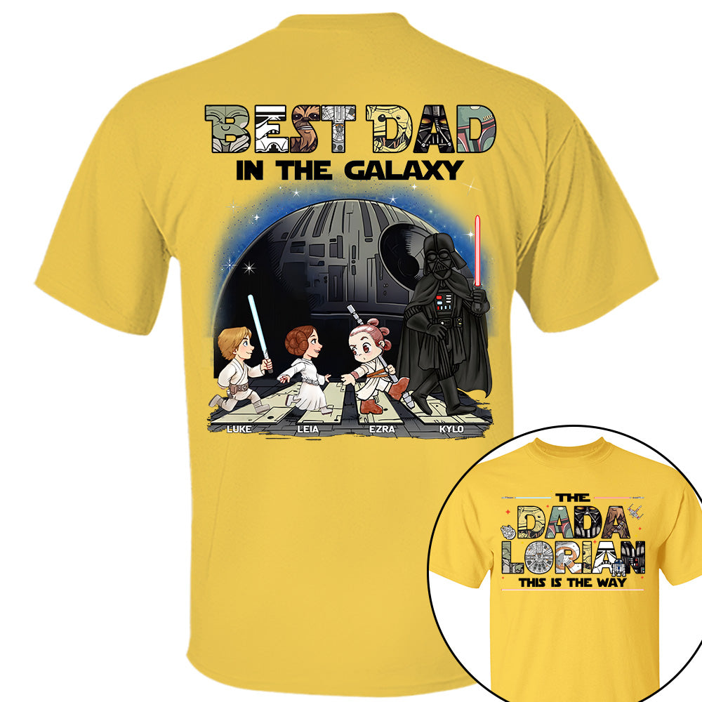 The Dadalorian -Best Dad In The Galaxy - Personalized Shirt Gift For Dad Na04 T24