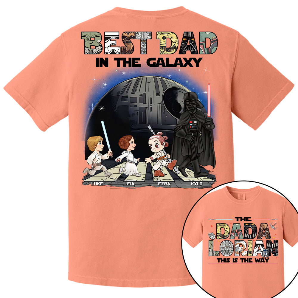 The Dadalorian -Best Dad In The Galaxy - Personalized Shirt Gift For Dad Na04 T24