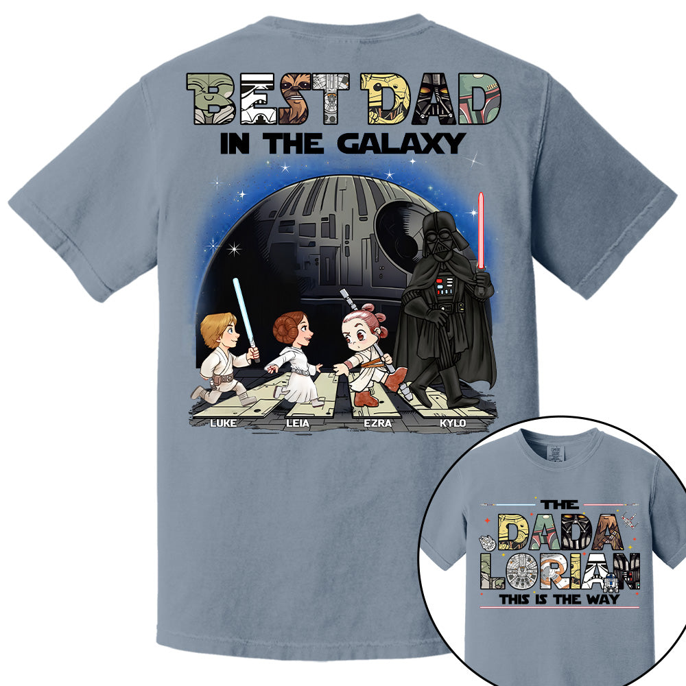 The Dadalorian -Best Dad In The Galaxy - Personalized Shirt Gift For Dad Na04 T24