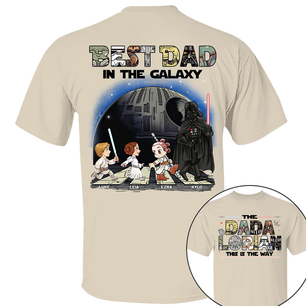 The Dadalorian -Best Dad In The Galaxy - Personalized Shirt Gift For Dad Na04 T24