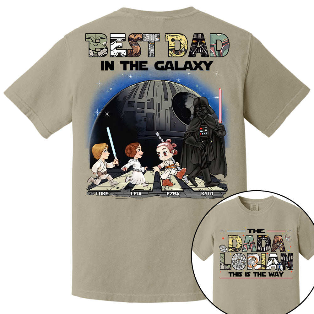 The Dadalorian -Best Dad In The Galaxy - Personalized Shirt Gift For Dad Na04 T24