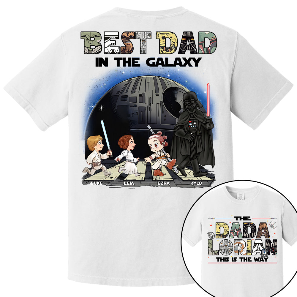 The Dadalorian -Best Dad In The Galaxy - Personalized Shirt Gift For Dad Na04 T24
