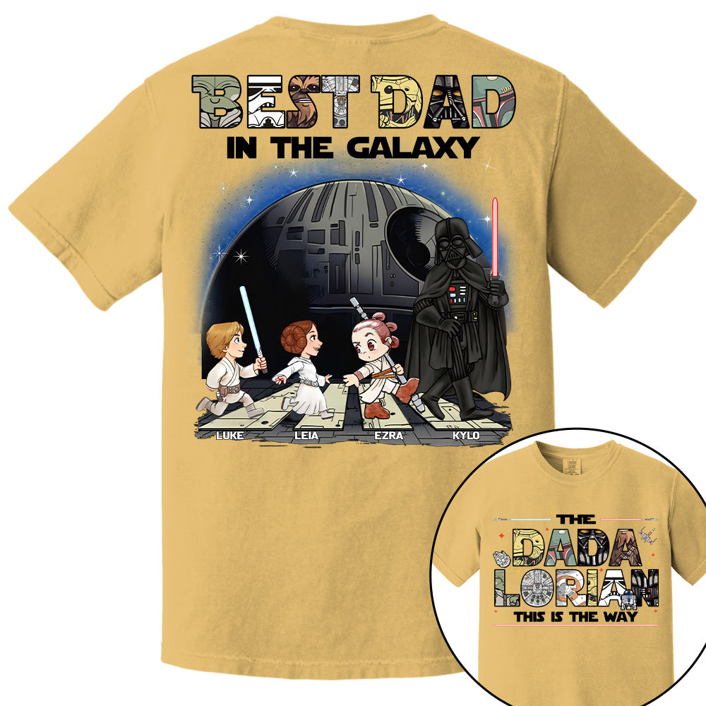 The Dadalorian -Best Dad In The Galaxy - Personalized Shirt Gift For Dad Na04 T24