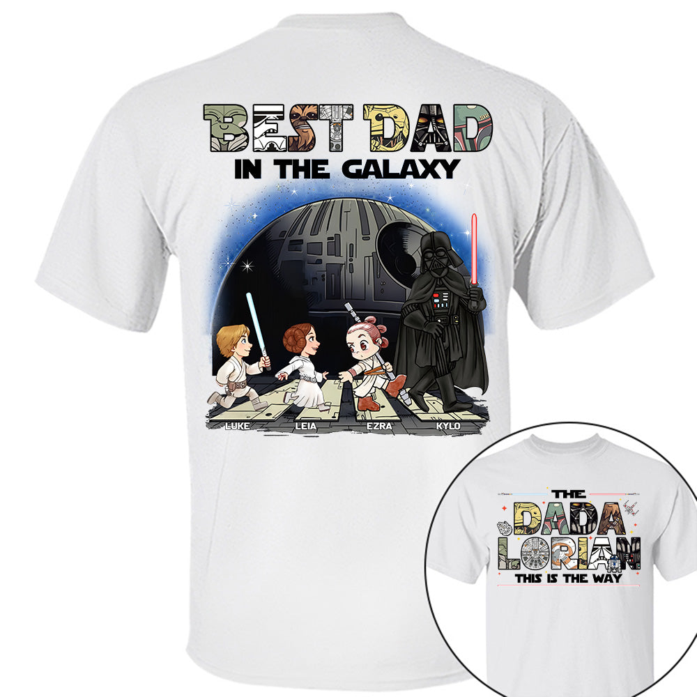 The Dadalorian -Best Dad In The Galaxy - Personalized Shirt Gift For Dad Na04 T24