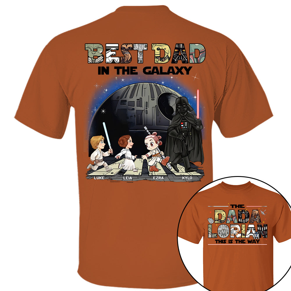 The Dadalorian -Best Dad In The Galaxy - Personalized Shirt Gift For Dad Na04 T24