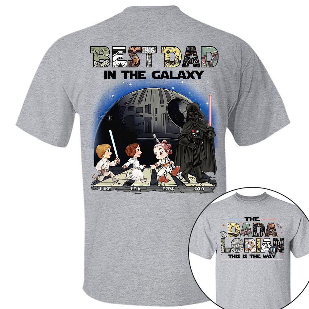 The Dadalorian -Best Dad In The Galaxy - Personalized Shirt Gift For Dad Na04 T24