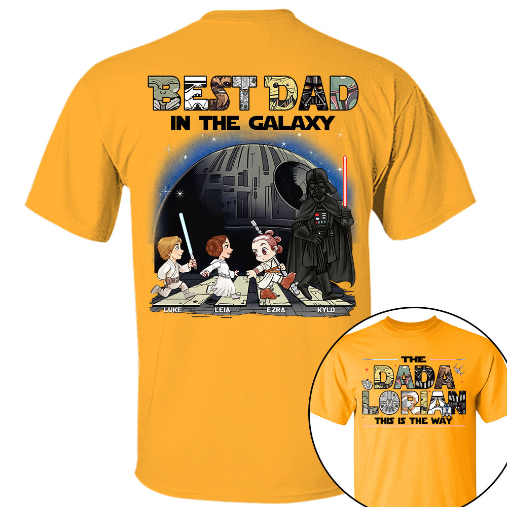 The Dadalorian -Best Dad In The Galaxy - Personalized Shirt Gift For Dad Na04 T24