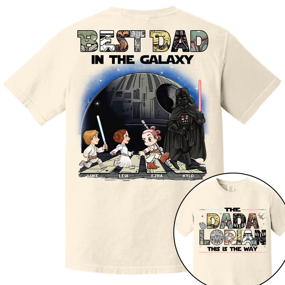 The Dadalorian -Best Dad In The Galaxy - Personalized Shirt Gift For Dad Na04 T24