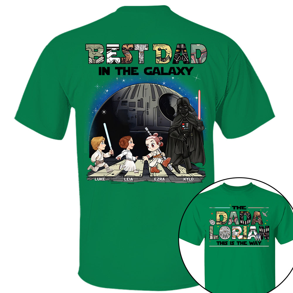 The Dadalorian -Best Dad In The Galaxy - Personalized Shirt Gift For Dad Na04 T24