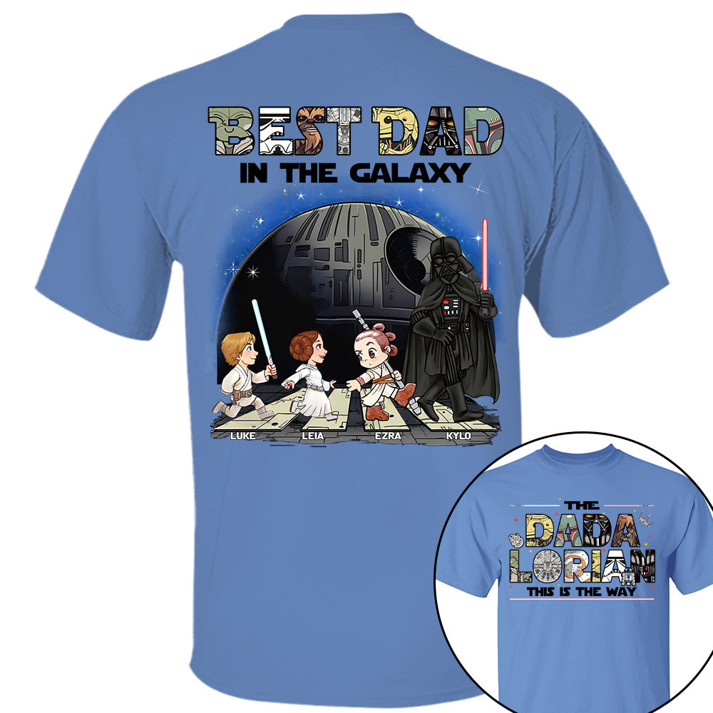 The Dadalorian -Best Dad In The Galaxy - Personalized Shirt Gift For Dad Na04 T24